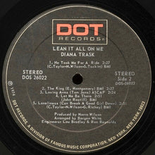 Load image into Gallery viewer, Diana Trask : Lean It All On Me (LP, Album)