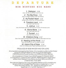 Load image into Gallery viewer, Bob Mintzer Big Band : Departure (CD, Album)