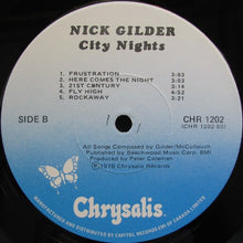 Load image into Gallery viewer, Nick Gilder : City Nights (LP, Album)