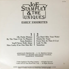 Load image into Gallery viewer, Joe Stampley &amp; The Uniques* : Early Favorites (LP, Comp)