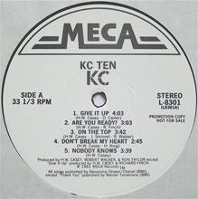 Load image into Gallery viewer, KC (4) : KC Ten (LP, Album, Promo)