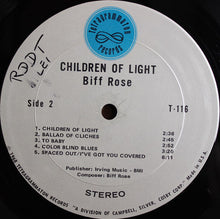 Load image into Gallery viewer, Biff Rose : Children Of Light (LP, Album)