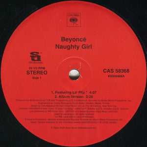 Beyoncé : Naughty Girl (12", Single)