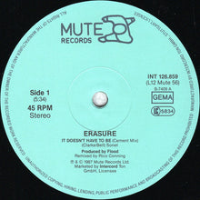 Load image into Gallery viewer, Erasure : It Doesn&#39;t Have To Be (Limited Edition Remix) (12&quot;, Maxi, Ltd)