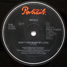 Load image into Gallery viewer, Nicole* : Don't You Want My Love (Maxi Club Version) (12", Maxi)