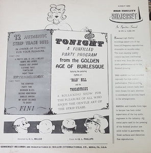 "Bald" Bill Hagan And His Trocaderons : Music To Strip By (LP, Album, Mono)