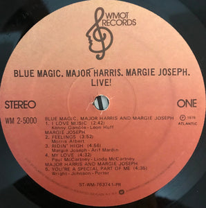 Blue Magic, Major Harris, Margie Joseph : Live! (2xLP, Album, PR )