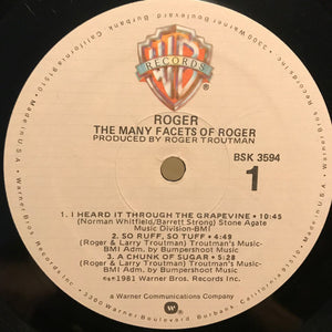 Roger* : The Many Facets Of Roger (LP, Album, Spe)