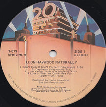 Load image into Gallery viewer, Leon Haywood : Naturally (LP, Album)