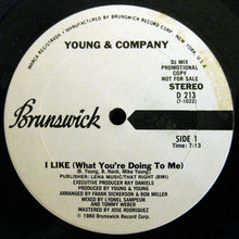 Load image into Gallery viewer, Young &amp; Company : I Like (What You're Doing To Me) (12", Promo)