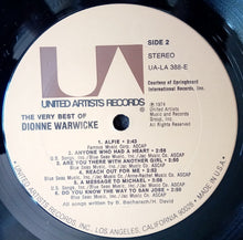 Load image into Gallery viewer, Dionne Warwicke* : The Very Best Of Dionne Warwicke (LP, Comp, RE)