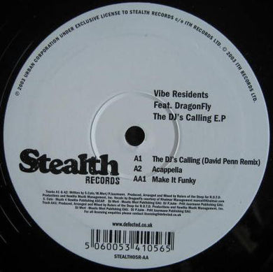 Vibe Residents Feat. Dragonfly (2) : The DJ's Calling E.P (Part 2) (12