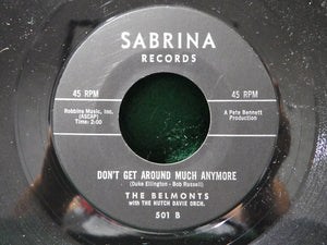 The Belmonts : Searching For A New Love / Don't Get Around Much Anymore (7")