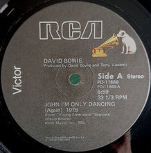 Load image into Gallery viewer, David Bowie : John I'm Only Dancing (Again) 1975 / Golden Years (12", Single)