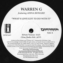 Load image into Gallery viewer, Warren G Featuring Adina Howard : What's Love Got To Do With It (12", Promo)