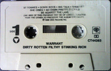 Load image into Gallery viewer, Warrant : Dirty Rotten Filthy Stinking Rich (Cass, Album)