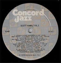 Load image into Gallery viewer, Scott Hamilton : Scott Hamilton, 2 (LP, Album)