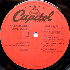 Natalie Cole : I Love You So (LP, Album, Los)