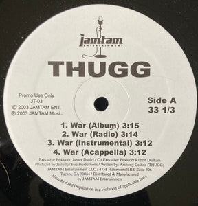 Thugg (2) : War / Dance Hall (12", Single, Promo)