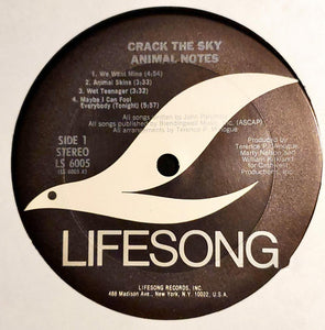 Crack The Sky : Animal Notes (LP, Album, Ter)