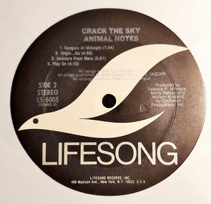 Crack The Sky : Animal Notes (LP, Album, Ter)