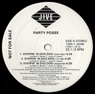 Party Posse : Steppin' In Doo Doo! (12