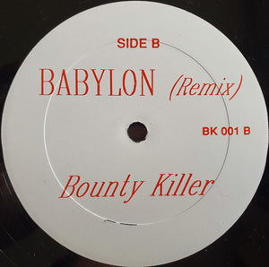 Bounty Killer : Babylon (Remix) (12", Unofficial, Red)