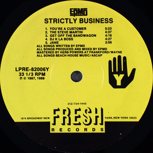 EPMD : Strictly Business (LP, Album)