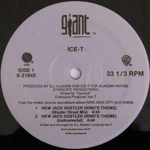 Ice-T : New Jack Hustler (Nino's Theme) (12", Maxi)