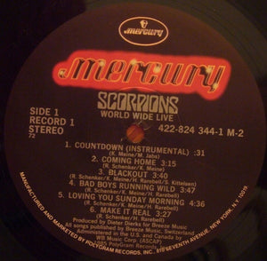 Scorpions : World Wide Live (2xLP, Album, 72 )