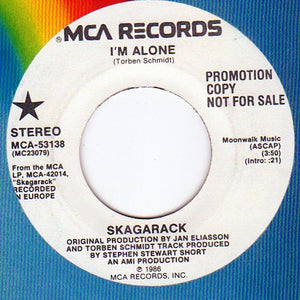 Skagarack : I'm Alone (7", Promo)