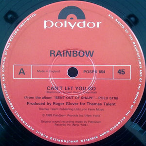 Rainbow : Can't Let You Go (12", Single)