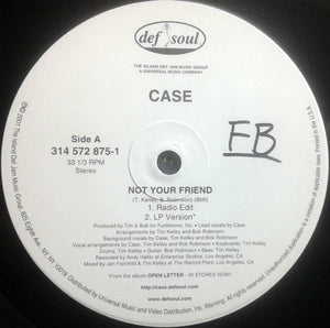 Case : Not Your Friend (12", Single)