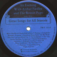 Load image into Gallery viewer, Arthur Fiedler And The Boston Pops* : An Evening With Arthur Fiedler And The Boston Pops (LP, Comp, Gat)