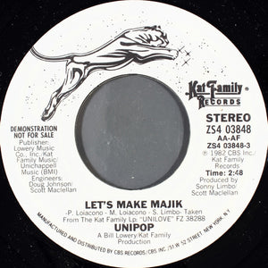 Unipop : Let's Make Majik (7", Promo, Styrene)