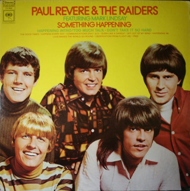 Paul Revere & The Raiders Featuring Mark Lindsay : Something Happening (LP, Album, San)
