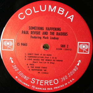 Paul Revere & The Raiders Featuring Mark Lindsay : Something Happening (LP, Album, San)