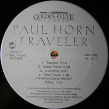 Load image into Gallery viewer, Paul Horn With Christopher Hedge : Traveler (LP, Album)