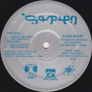 Sapien : Groove 2 The Limits / Neo-Climactic (12")