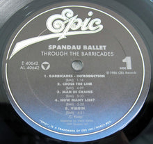 Load image into Gallery viewer, Spandau Ballet : Through The Barricades (LP, Album, Car)