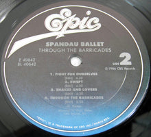 Load image into Gallery viewer, Spandau Ballet : Through The Barricades (LP, Album, Car)