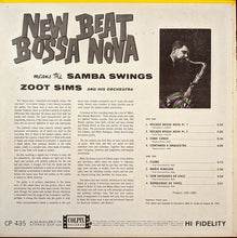 Load image into Gallery viewer, Zoot Sims And His Orchestra : New Beat Bossa Nova Means The Samba Swings (LP, Album, Mono, RE)