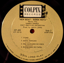 Load image into Gallery viewer, Zoot Sims And His Orchestra : New Beat Bossa Nova Means The Samba Swings (LP, Album, Mono, RE)