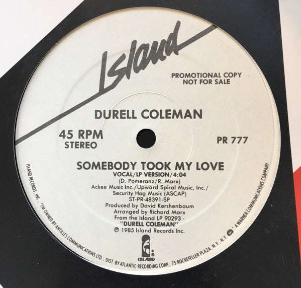 Durell Coleman : Somebody Took My Love (12