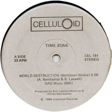 Load image into Gallery viewer, Time Zone Featuring John Lydon And Afrika Bambaataa : World Destruction (Meltdown Remix) (12&quot;, Hub)