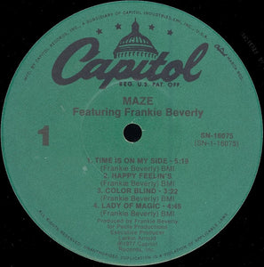 Maze Featuring Frankie Beverly : Maze Featuring Frankie Beverly (LP, Album, RE)