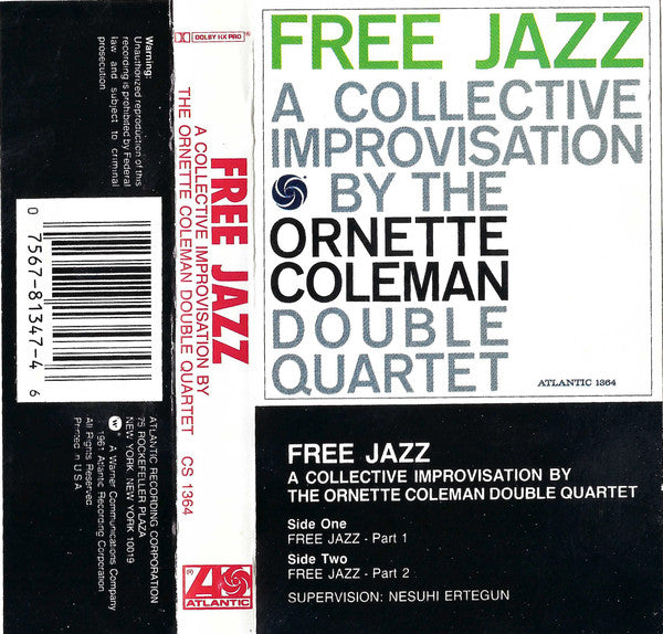 The Ornette Coleman Double Quartet : Free Jazz (Cass, Album, RE)