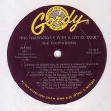 Load image into Gallery viewer, The Temptations : With A Lot O' Soul (LP, Album, Mono, Pit)