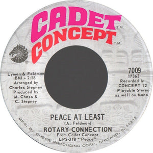 Rotary Connection : Peace At Least / Silent Night Chant (7", Single)