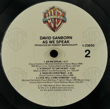 Load image into Gallery viewer, David Sanborn : As We Speak (LP, Album, No )